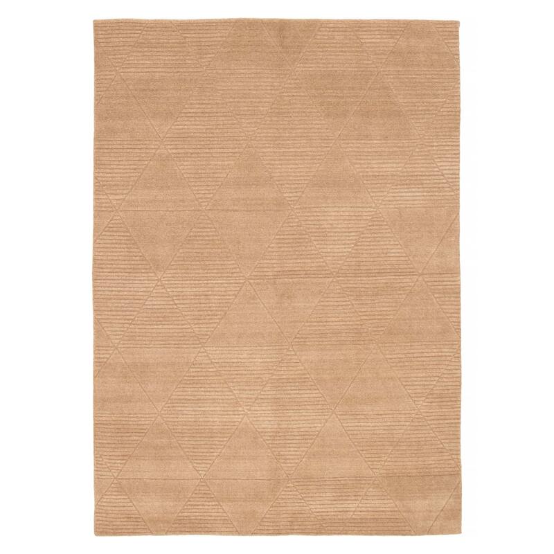 Kashkuli Gabbeh Tan Rug 6'7" x 9'4" - 6'7 x 9'4 - Tan - 6'7 x 9'4