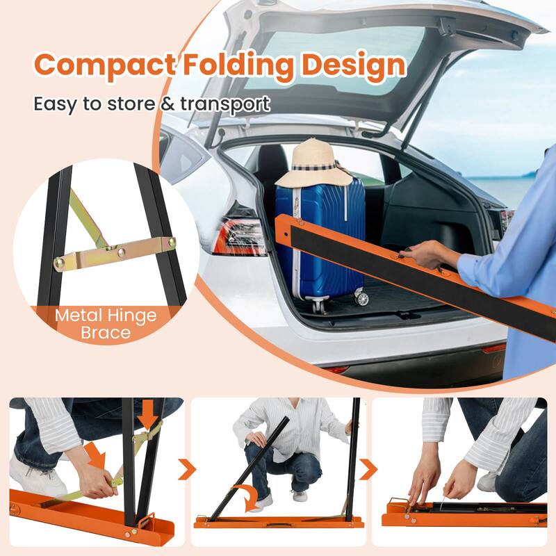 Ironmax 2-Pack Folding Sawhorses with Pre-Drilled Holes & Non-slip - See Details