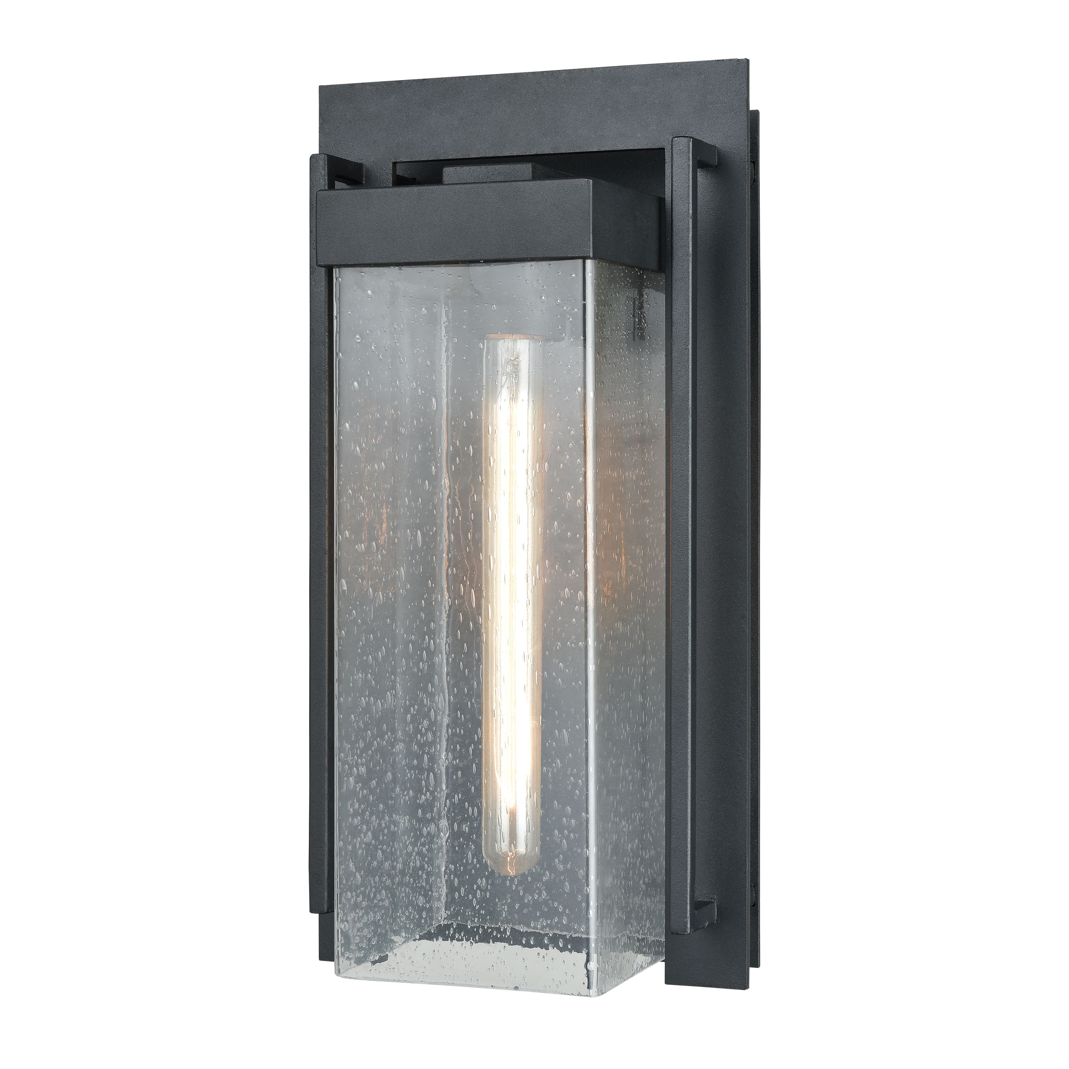 Atlas Lighting Overton Matte Black Outdoor Sconce