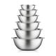 preview thumbnail 1 of 4, JoyJolt Stainless Steel Food Kitchen Mixing Bowl - Set of 6 - .5QT .75QT 1.5 QT 3QT 4QT 5QT Silver