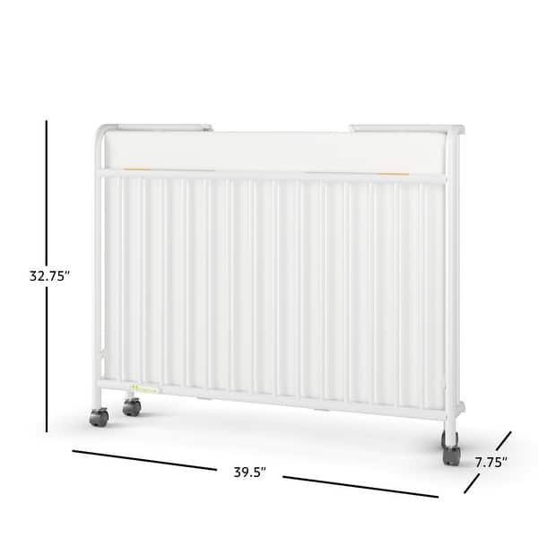 dimension image slide 0 of 2, Child Craft Little Dreamer Metal Folding Compact Crib