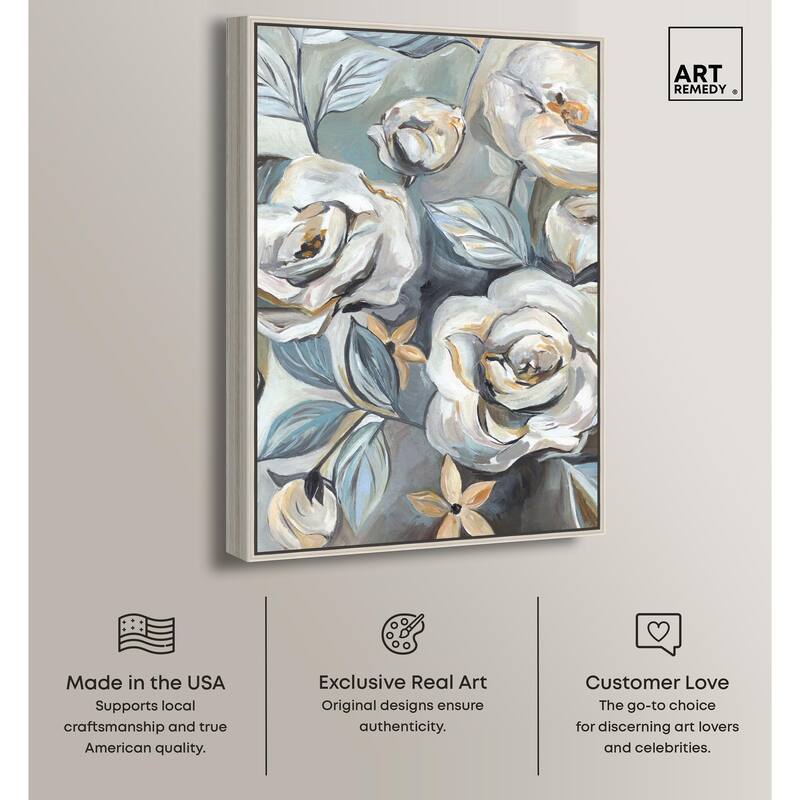 Grey Delight Canvas by Art Remedy