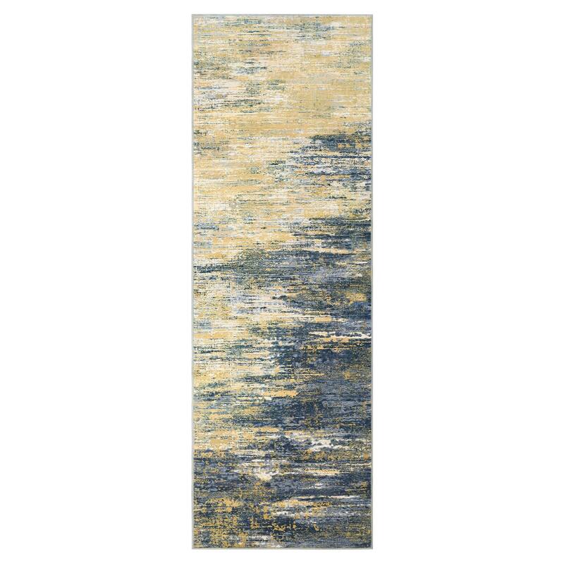 Area Rug Living Room Rugs Modern Abstract Soft Indoor Rug Low Pile Non Slip Accent Carpet