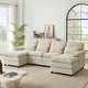 preview thumbnail 46 of 53, 113" Chenillle U Shaped Sectional Sofa with Toss Pillows