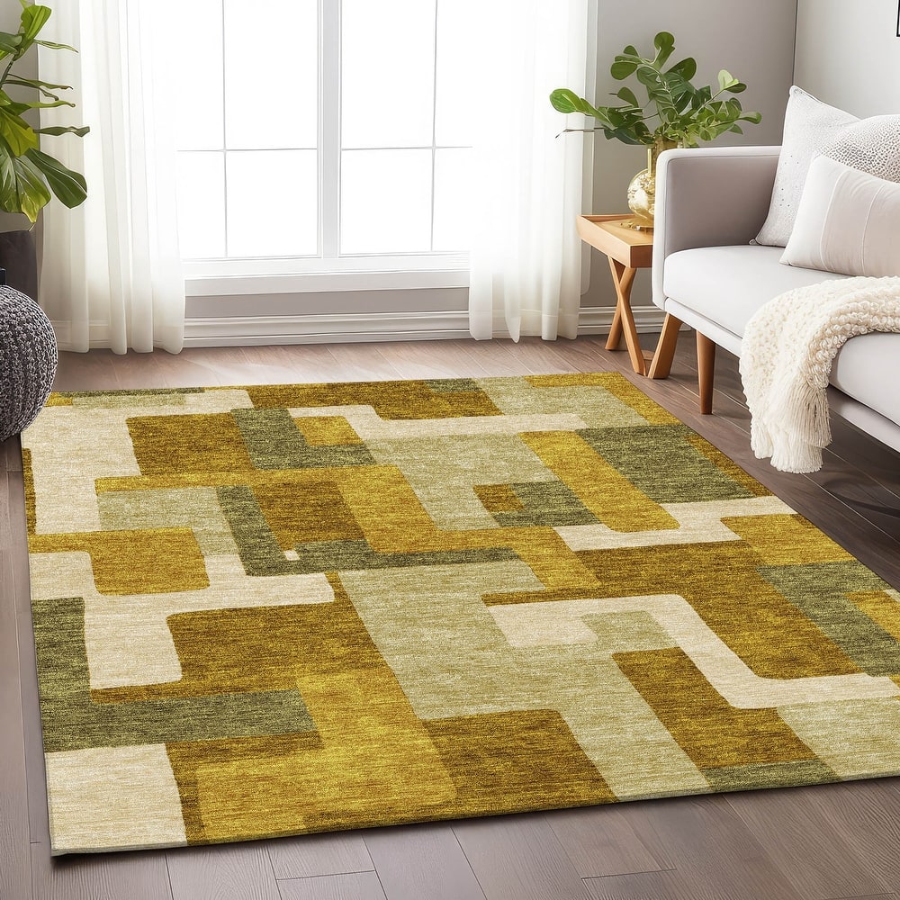 Premium Washable Super Soft Geo Casual Mayfield Rug