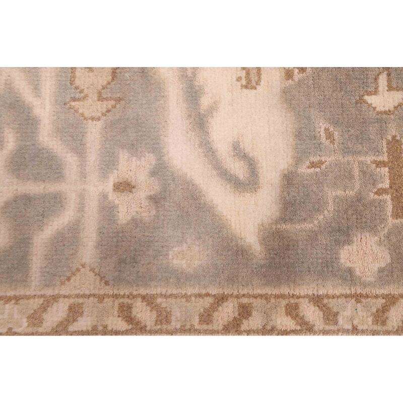 ECARPETGALLERY Hand-knotted Royal Oushak Grey Wool Rug - 8'2 x 10'0