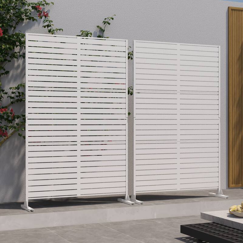 2Set Patio Outdoor Privacy Metal Screens and Panels