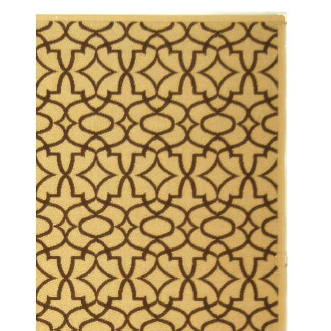 SAFAVIEH Courtyard Penny Indoor/ Outdoor Waterproof Patio Backyard Rug