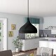 preview thumbnail 1 of 8, Modern 1-light Pendant Light Black