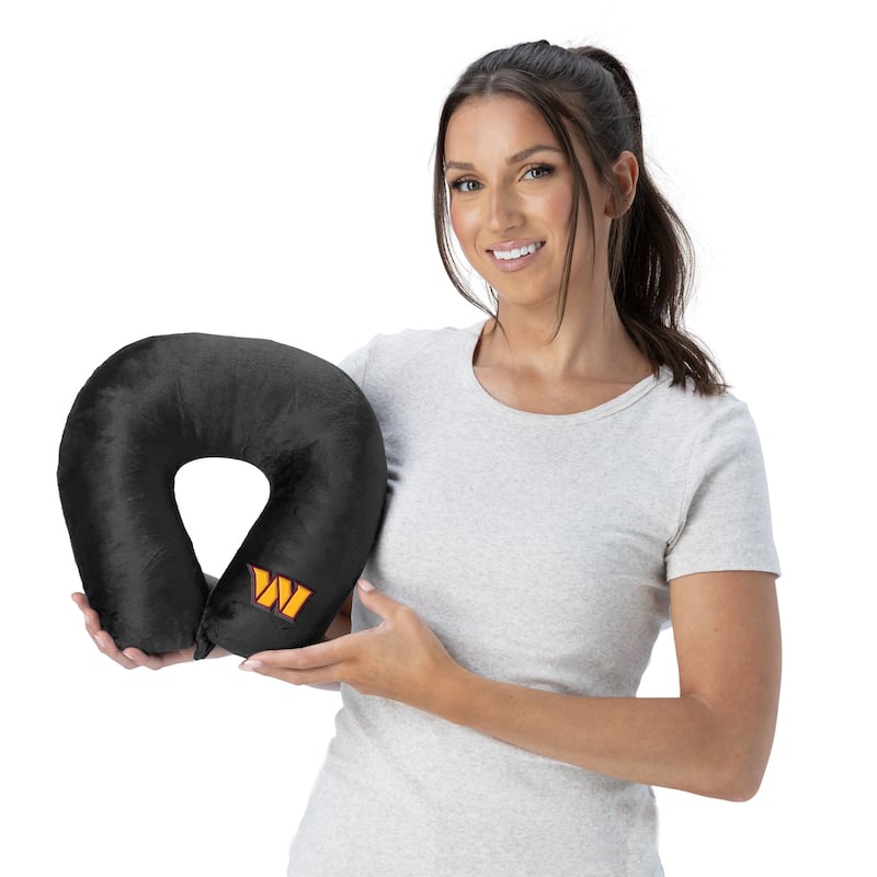 NFL Black Travel Neck Pillow