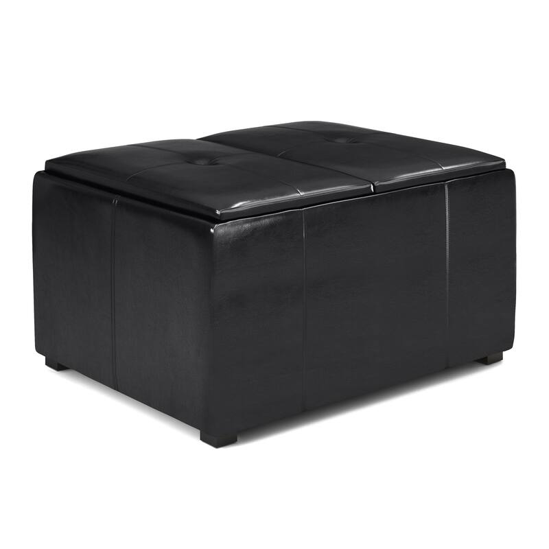 WYNDENHALL Franklin Wide Contemporary Table Ottoman