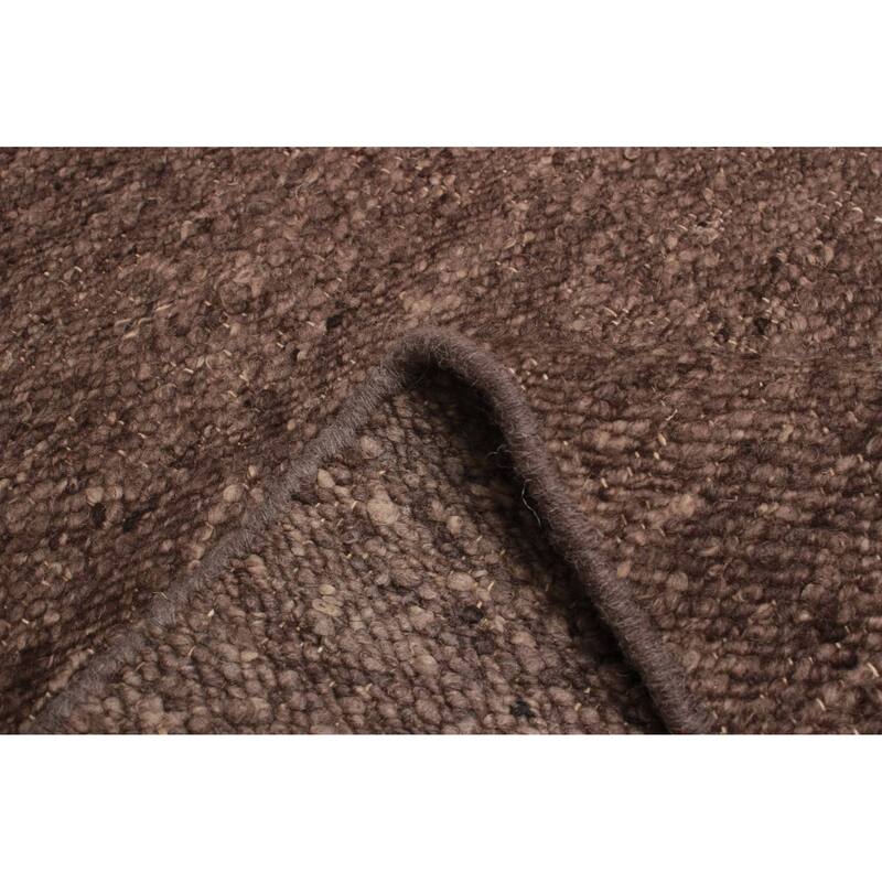 ECARPETGALLERY Braid weave Sienna Charcoal Wool Rug - 4'0 x 6'0