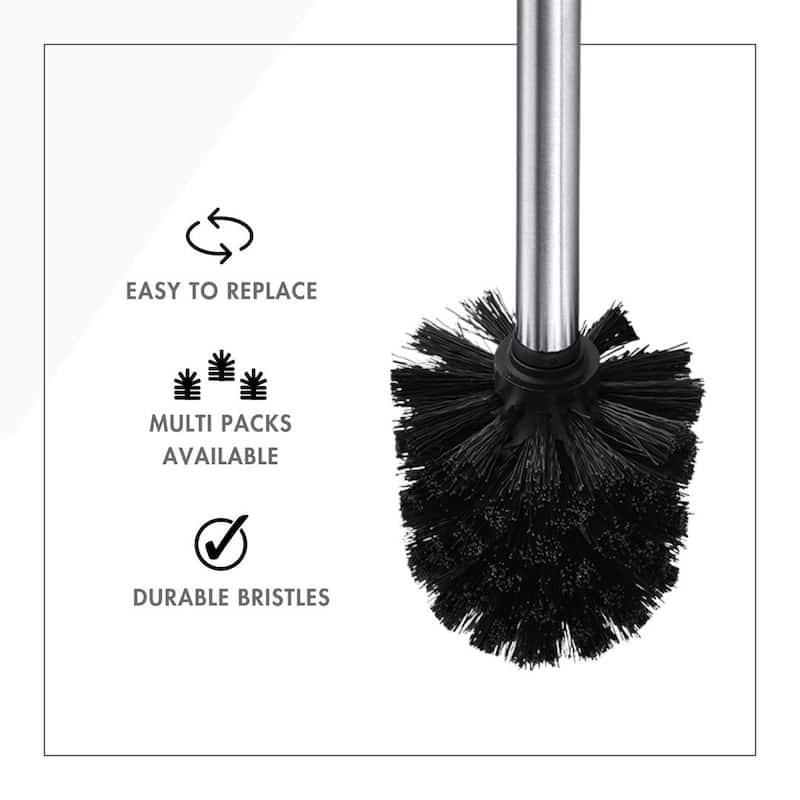 ToiletTree Toilet Brush Replacement Heads for Brushes (Pack of 4)