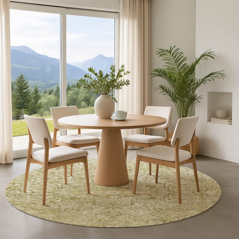 Premium Washable Super Soft Traditional Mayfield Rug - Beige - 8' x 8'