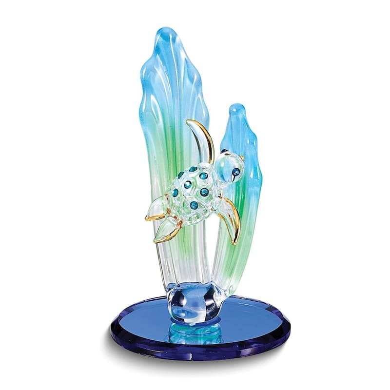 Curata Sea Turtle Handcrafted Glass Figurine Bed Bath & Beyond 36202840