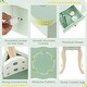 preview thumbnail 19 of 17, Kids Vanity Set with Tri-folding Mirror - 23.5" x 13" x 38.5"