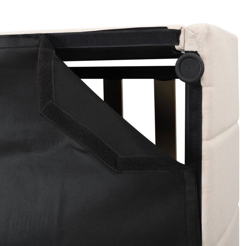 Mordern Upholstered Platform bed with a Hydraulic Storage System