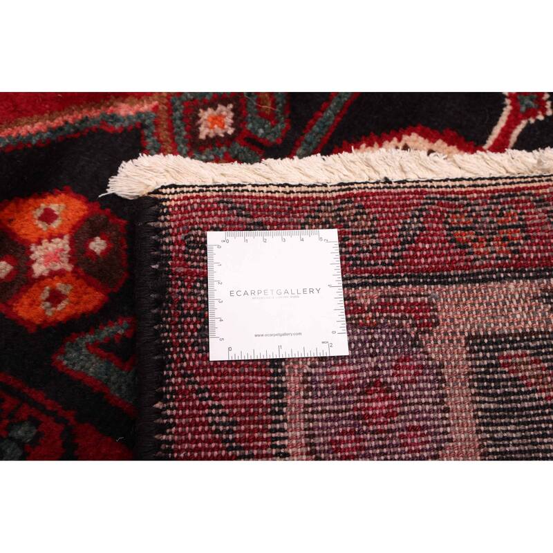 ECARPETGALLERY Hand-knotted Konya Anatolian Black, Red Wool Rug - 4'7 x 7'10