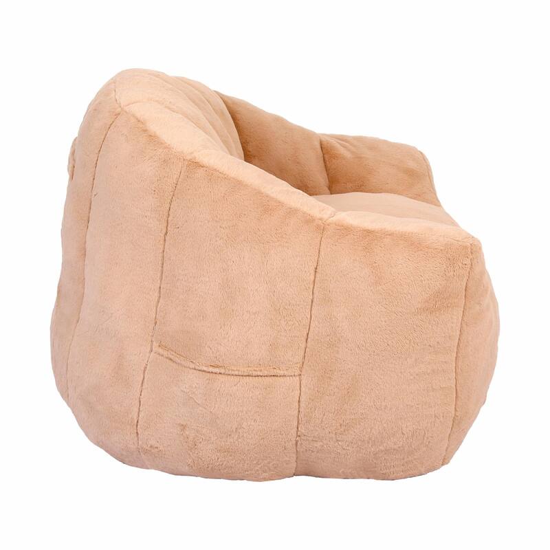 Bean Bag Chair, Bean Bag Sofa Chair with Armrests, Stuffed High-Density Foam