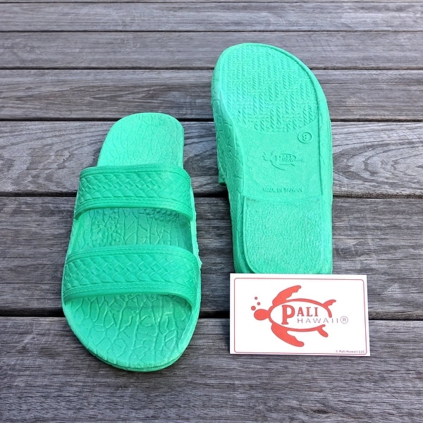 Pali Hawaii Jandals GREEN with Certificate of Authenticity