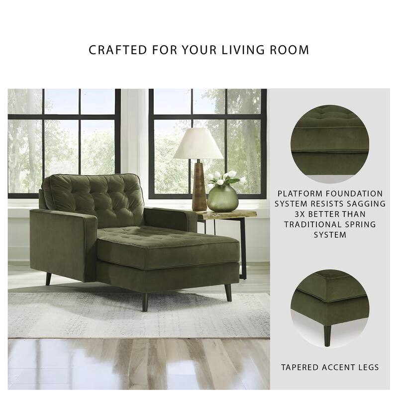 Signature Design by Ashley Reveon Lakes Green Chaise - 43" W x 64" D x 38" H