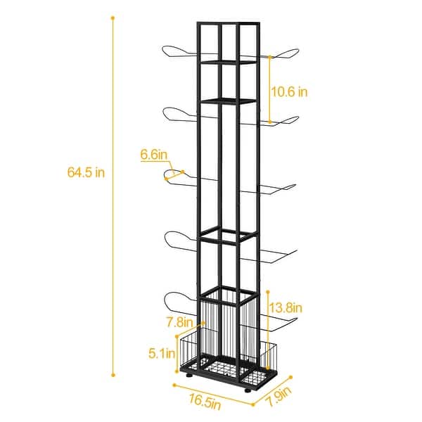 Garage Ball Storage Vertical Ball Rack Ball Equipment Storage Organizer ...