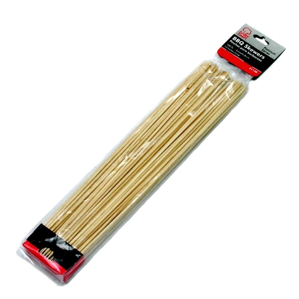 12" Birch Barbeque Skewers - 24 Units