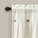 preview thumbnail 35 of 40, Lush Decor Linen Button Window Curtain Valance