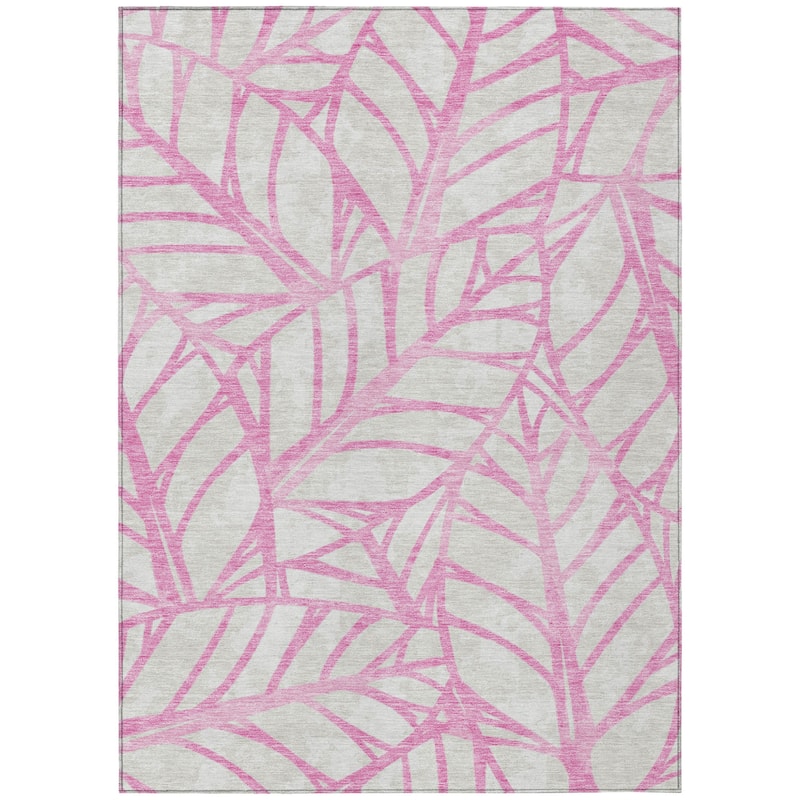 HomeRoots Floral Transitional Rectangle Outdoor Rug