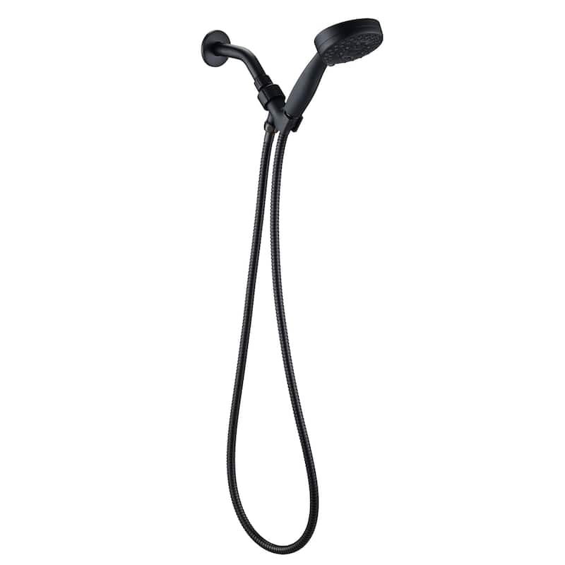 High Pressure Handheld Shower Head 5 Mode Settings Showerhead 3.5" Showerhead Set with 59 Inch Hose and Adjustable Bracket
