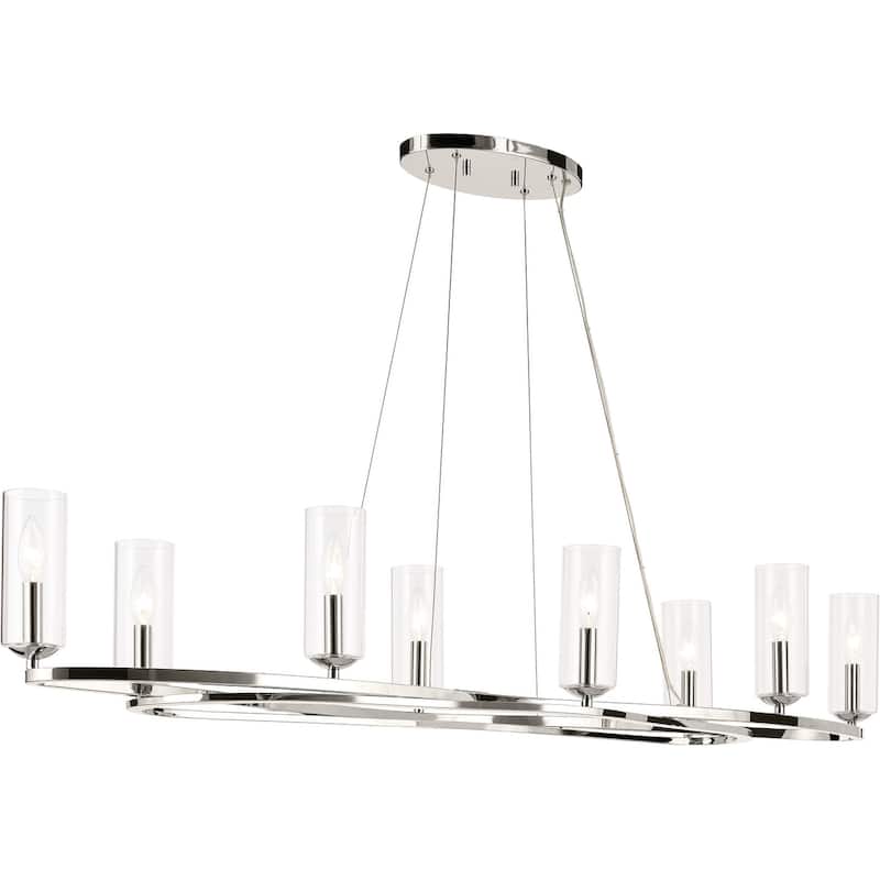 Kichler 52772 Harpin 8 Light 17" Wide Linear Chandelier