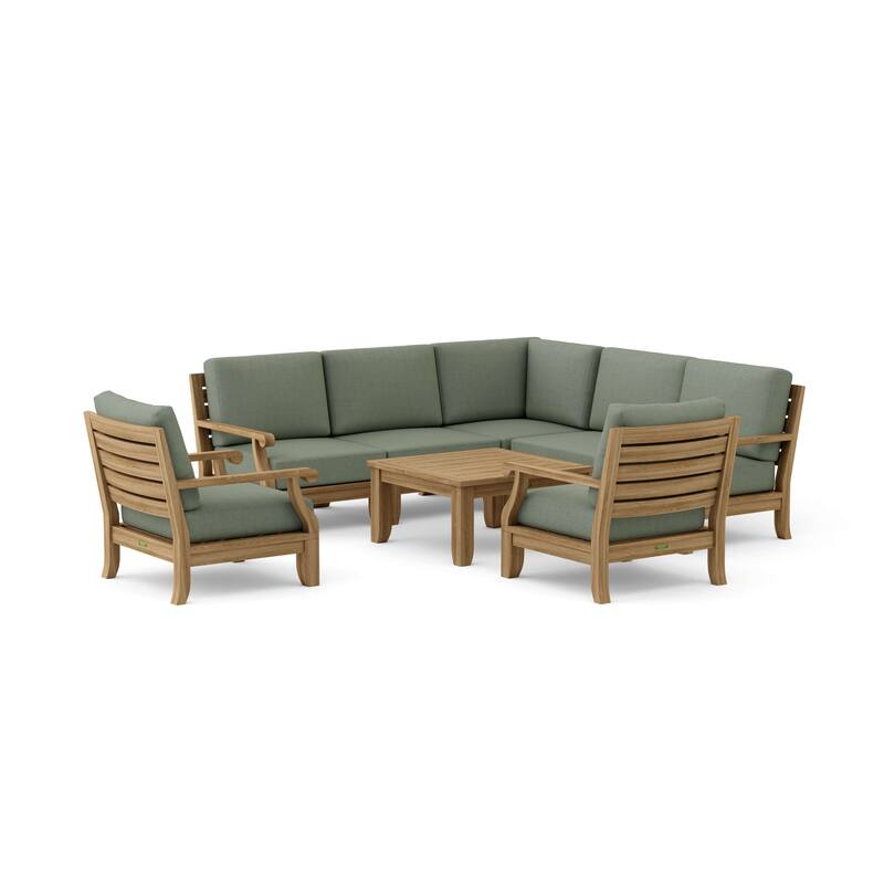 Riviera Luxe 8-Pieces Modular Set - Cast Sage