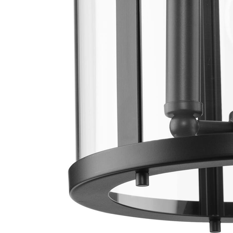Gilliam Collection Three-Light Matte Black New Traditional Hall & Foyer - 10 in x 10 in x 20.75 in