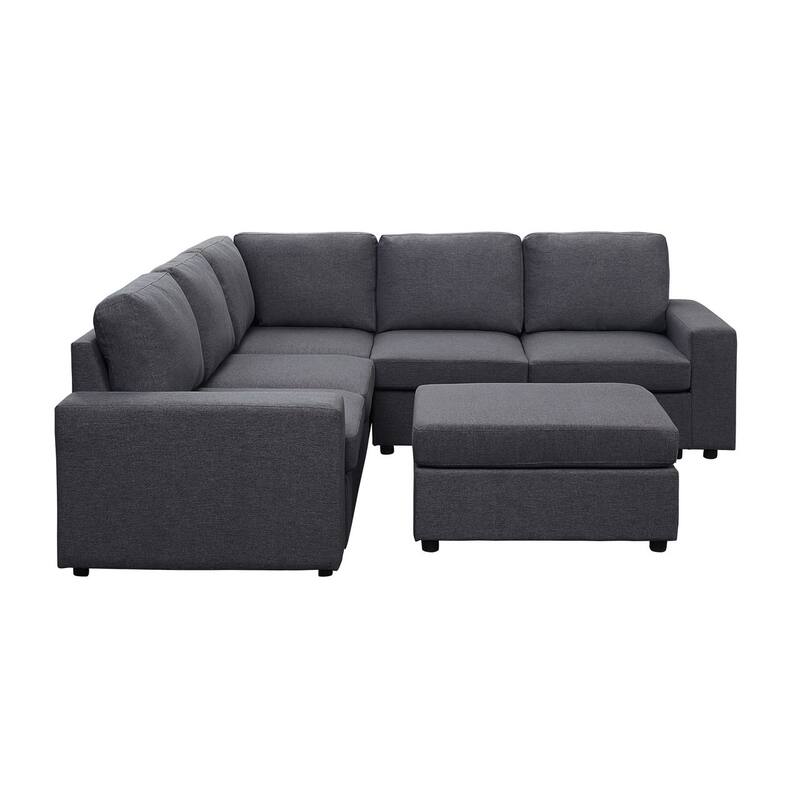 Sectional Sofa with Ottoman