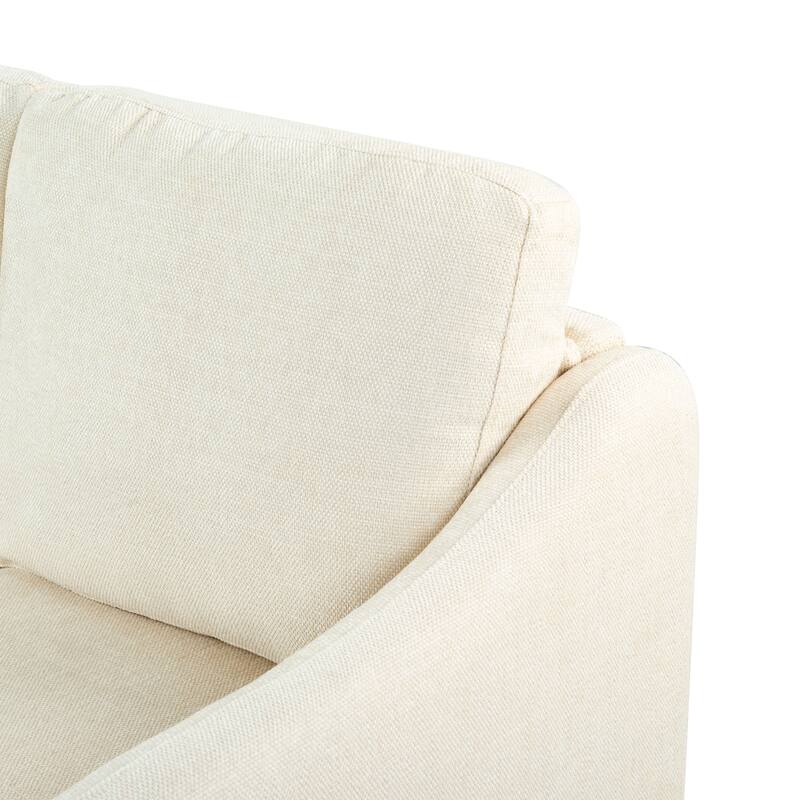 SAFAVIEH Couture Edalynn Modern 3 Seater Sofa - 77"W x 32"D x 34"H
