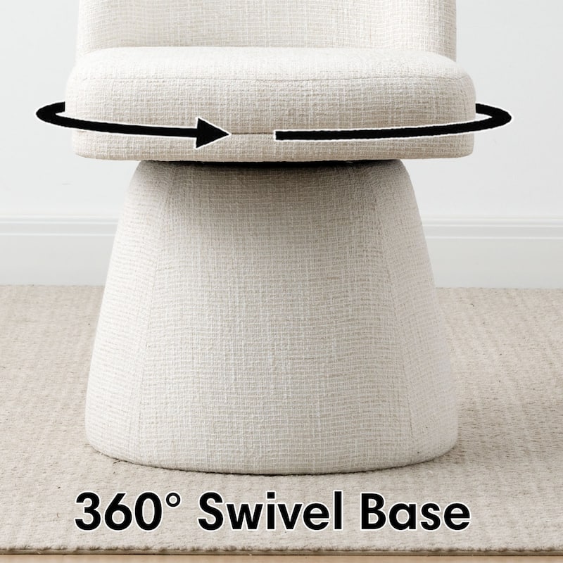 Upholstered Swivel Dining Chair(Set of 6)