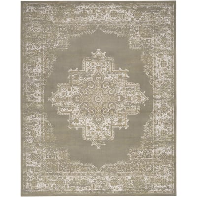 Nourison Grafix Distressed Vintage Medallion Area Rug