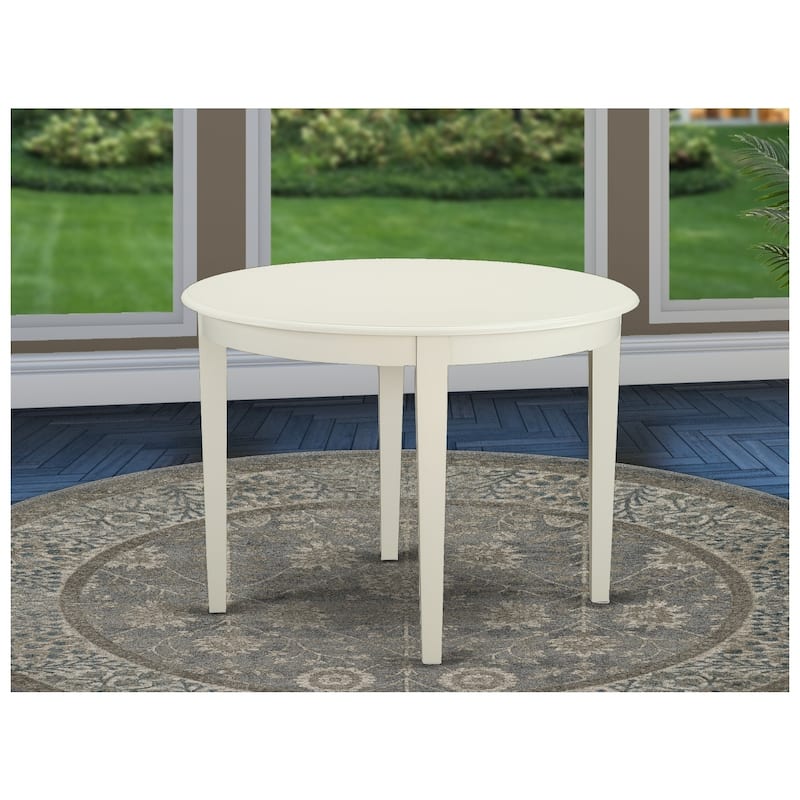 Round Kitchen Dining Table 42 Inch - Modern Table with 4 Legs