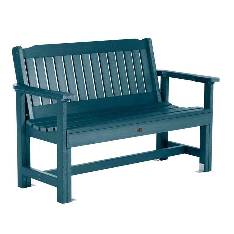 Highwood Commercial Grade Exeter 4 Foot Garden Bench - Nantucket Blue