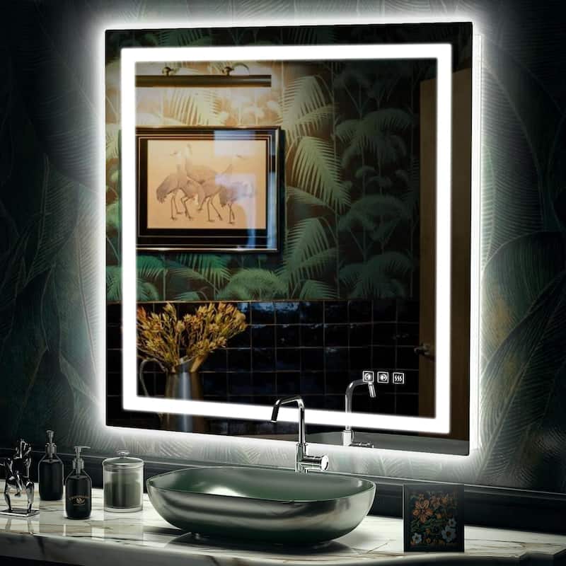LED Mirror Backlit Front Lighted Bathroom Vanity Mirror - 36"x36"
