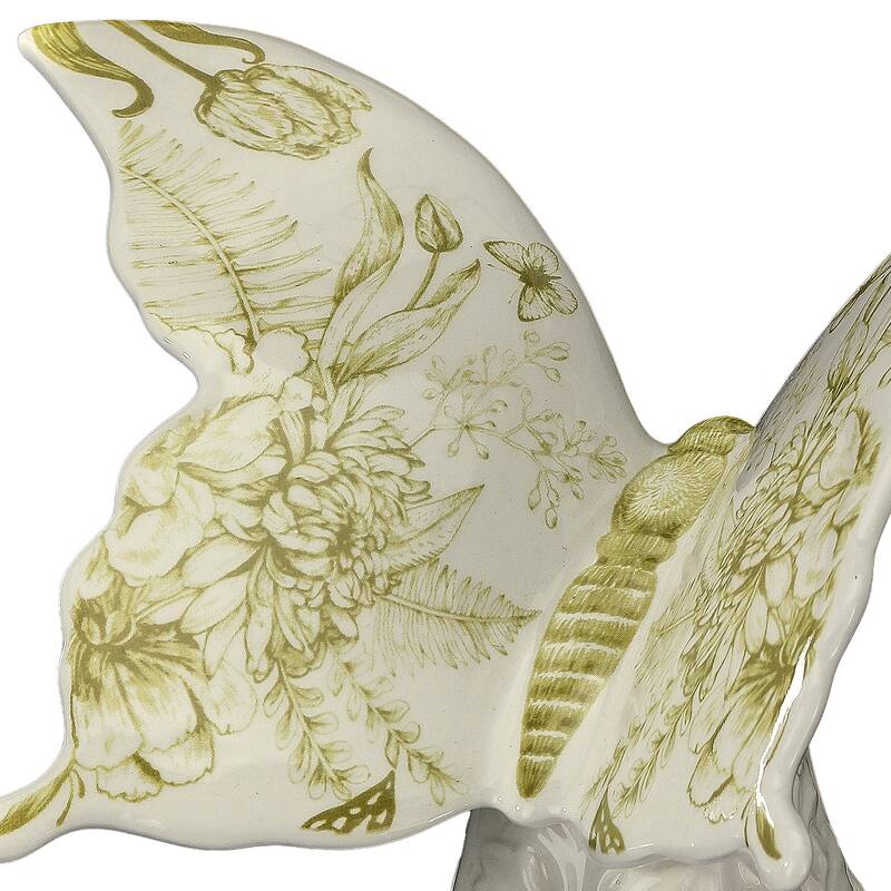 7" Dolomite Butterfly On Pedestal