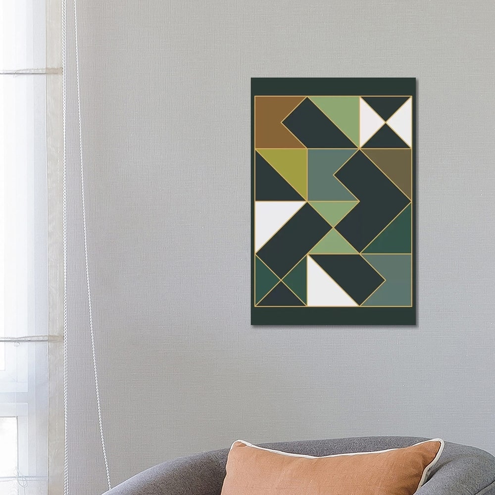 iCanvas "Deco Geometric II" by The Old Art Studio Canvas Print