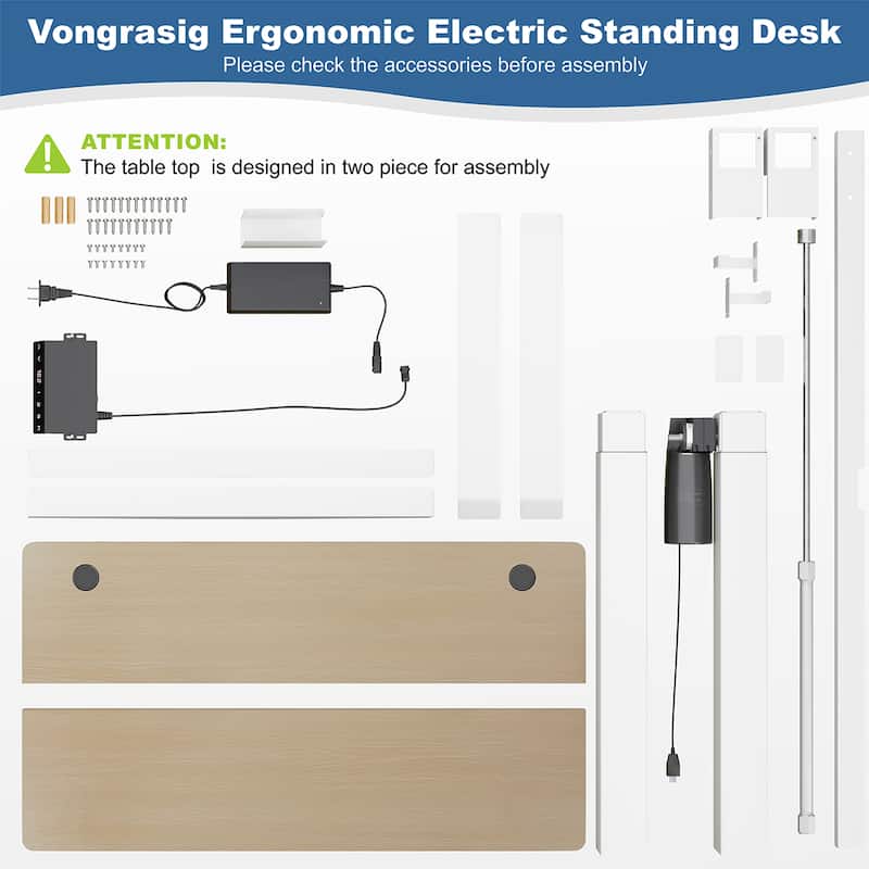 Futzca Electric Height Adjustable Standing Desk