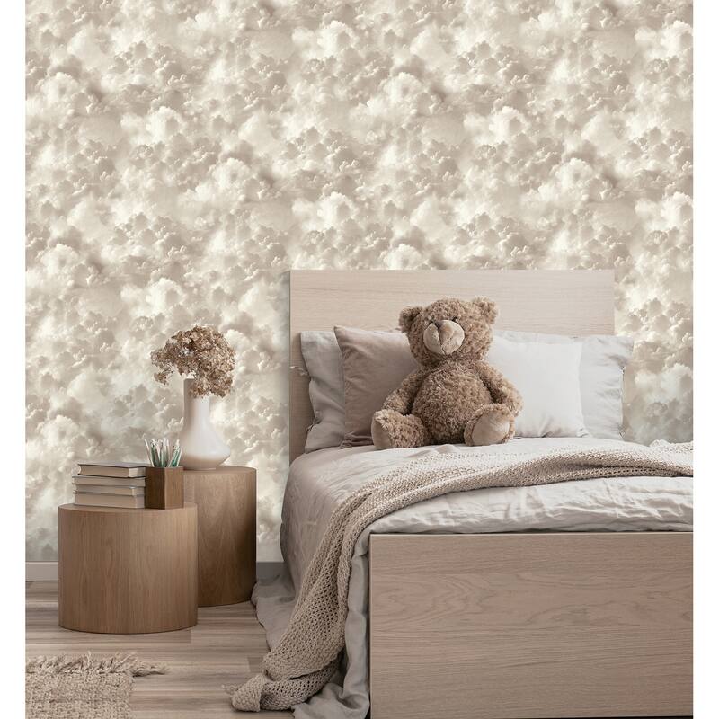 Arthouse Merryweather Neutral Cloudy Skies Wallpaper