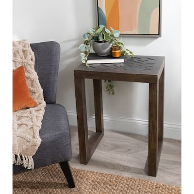 Kate and Laurel Elyria Wood Side Table