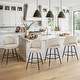 preview thumbnail 62 of 61, Swivel Bar Stools Set Of 2/3/4, Metal Bar Stools, Modern Upholstered Bar Stools For Kitchen Island - 20.3"W X 20.3"D X 39"H Linen - Set of 4
