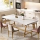 preview thumbnail 13 of 20, Dining Table for 8 People, 70.87-inch Rectangular Wood Kitchen Table White