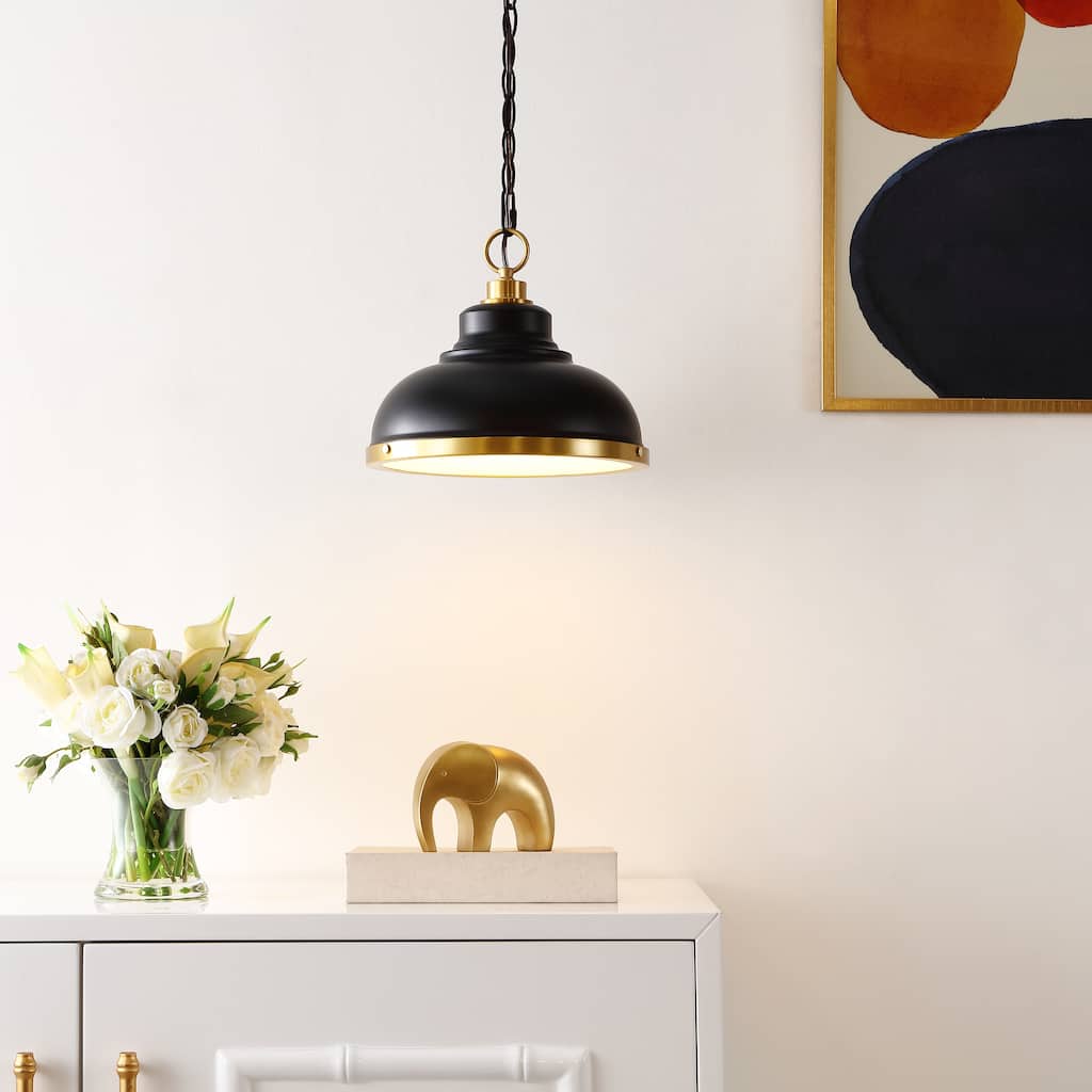 SAFAVIEH Bastion 12-inch Pendant Light - 12"W x 12"D x 73"H