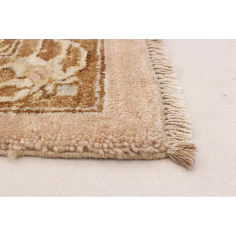 ECARPETGALLERY Hand-knotted Peshawar Oushak Tan Wool Rug - 9'0 x 12'4