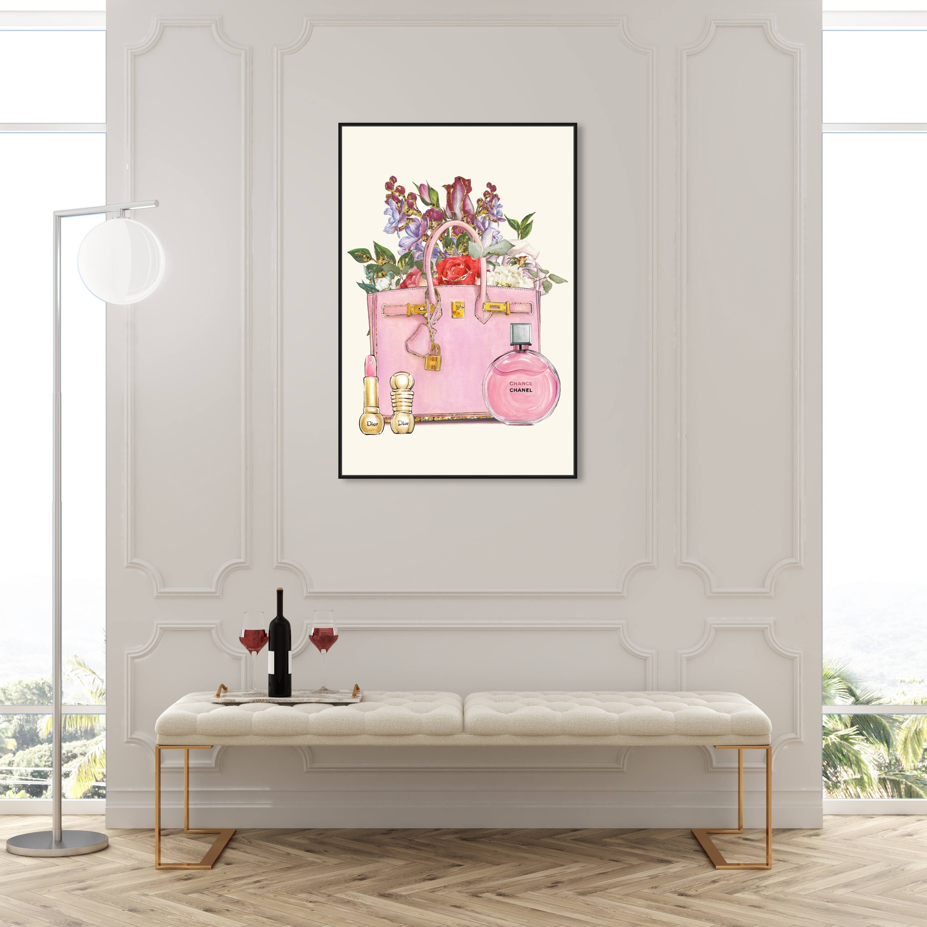 M♡olivergal ♡ Oliver Gal 'My Floral Gifts' Fashion and Glam Wall Art Framed